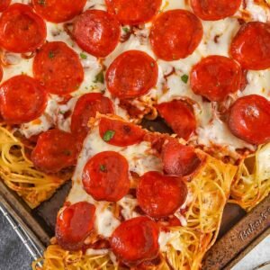 Cheese Spaghtti Pizza